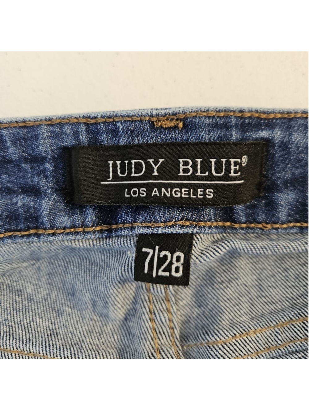 Judy Blue High Waisted Boyfriend Fit Blue Jeans Size 28 - Picture 7 of 13